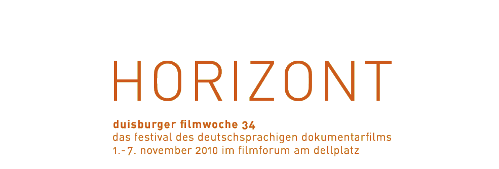 duisburger filmwoche 34 - das festival des deutschsprachigen dokumentarfilms. 1. - 7. november 2010 im filmforum am dellplatz